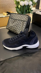 Chanel Navy Sock Runners
