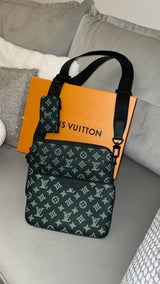 Louis Vuitton Forest Green Trio Messenger