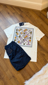 Louis Vuitton Navy Shorts & Tee Set