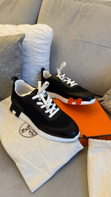 Hermes Bouncing Sneaker Black/White