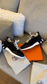 Hermes Bouncing Sneaker Black/White