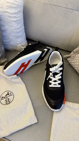 Hermes Bouncing Sneaker Black/White
