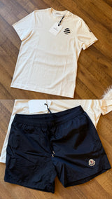 Moncler Navy Shorts & Tee Set