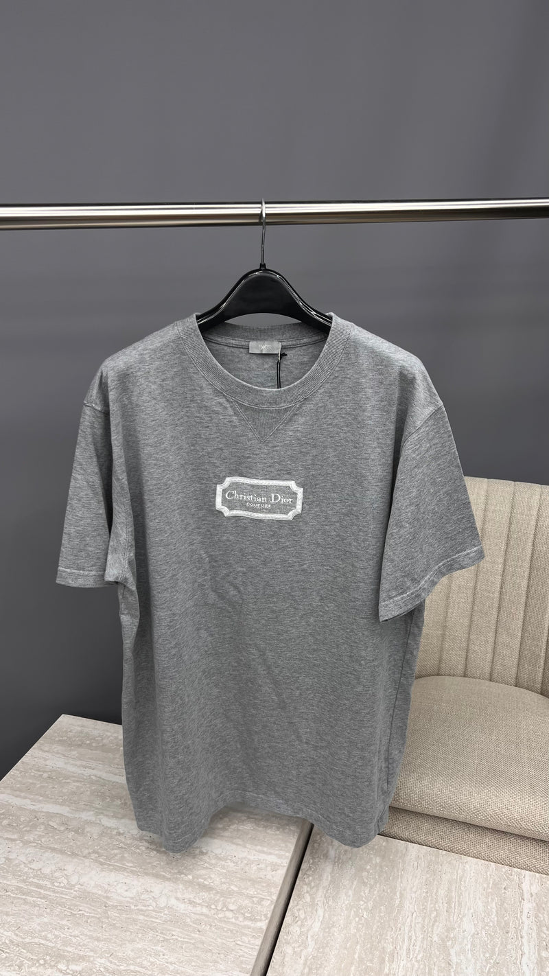 Dior Plaque Grey T-Shirt