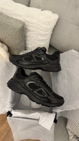 Dior Metallic Black B30 Trainers