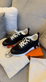 Hermes Bouncing Sneaker Black/White