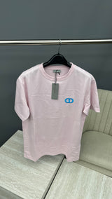 Dior CD Pink / Blue T Shirt