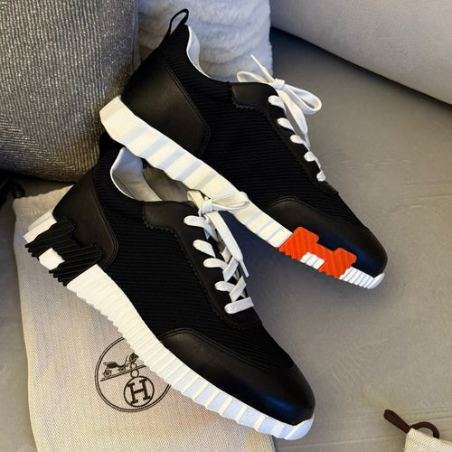 Hermes Bouncing Sneaker Black/White